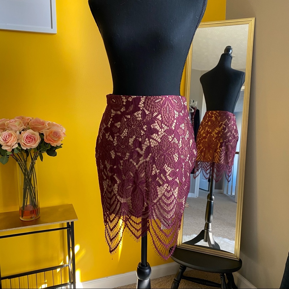 NWT Express Lace Skirt & Top Set 2pc XS - Picture 2 of 6